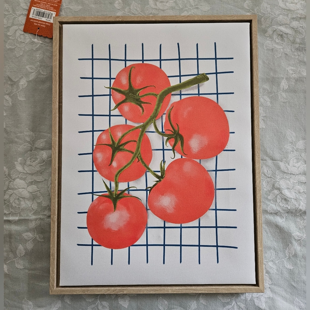 Ashland NEW Framed Canvas Wall Art Decor - Tomatoes‎ Italian Kitchen